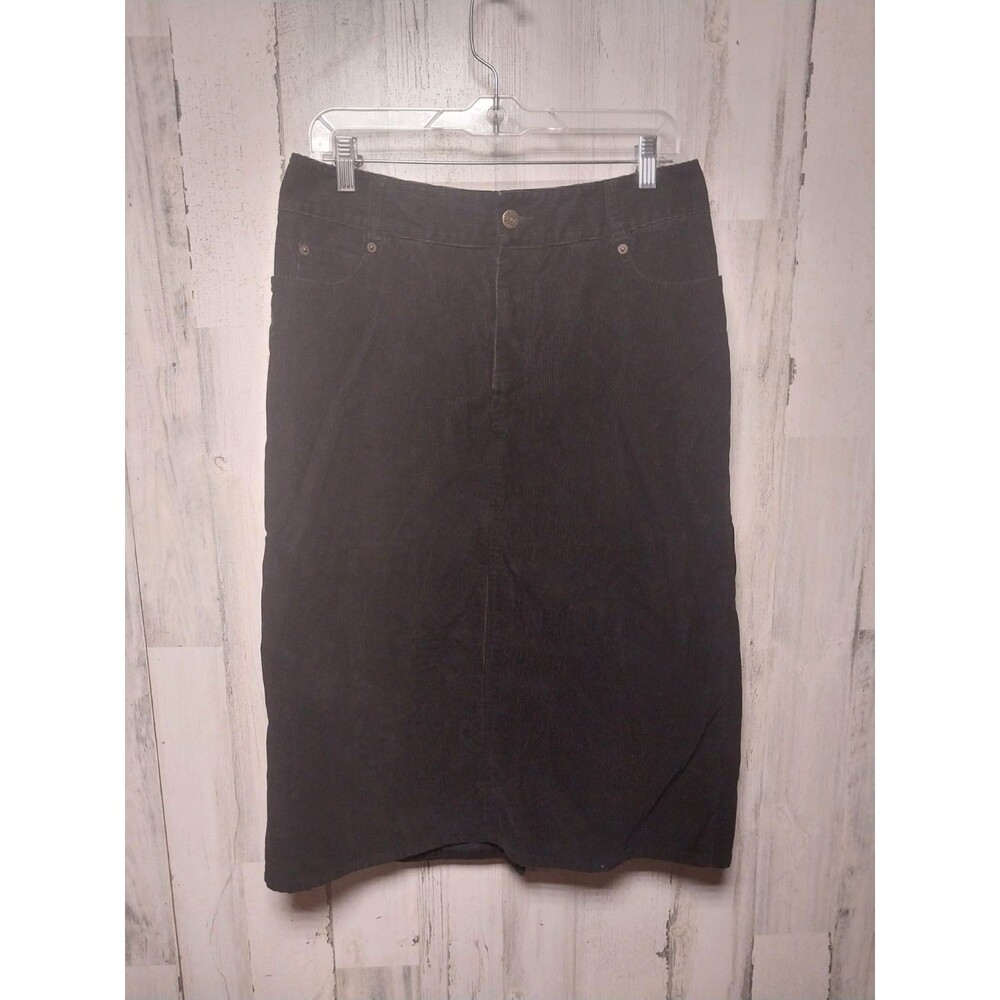 EDDIE BAUER Corduroy Midi Skirt 100% Cotton Size 10